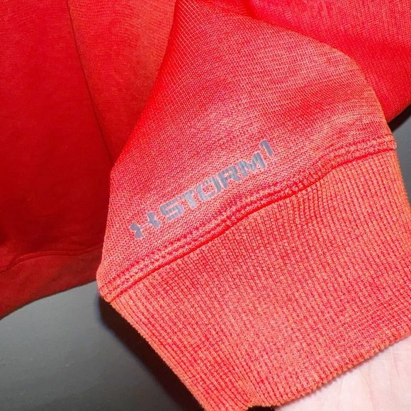 Under Armour men’s orange storm 1 cold gear loose fit quarter zip up jacket - Picture 12 of 12